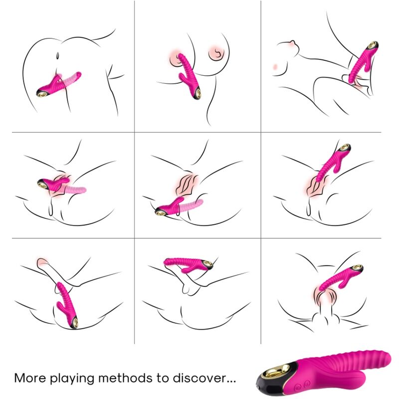 ARMONY - VIBRATORE ETERNITY IN SILICONE FUCSIA – Vibratori di coniglio – foto 2