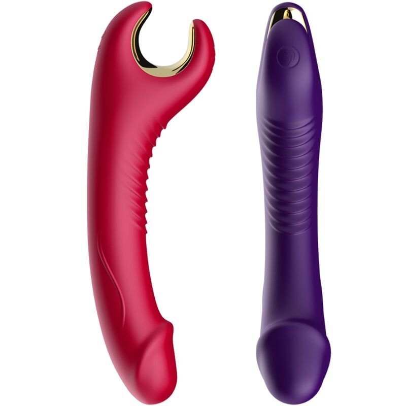 ARMONY - VIBRATORE E ROTATORE PRINCE DILDO ROSSO – Rotatori vibranti – foto 4
