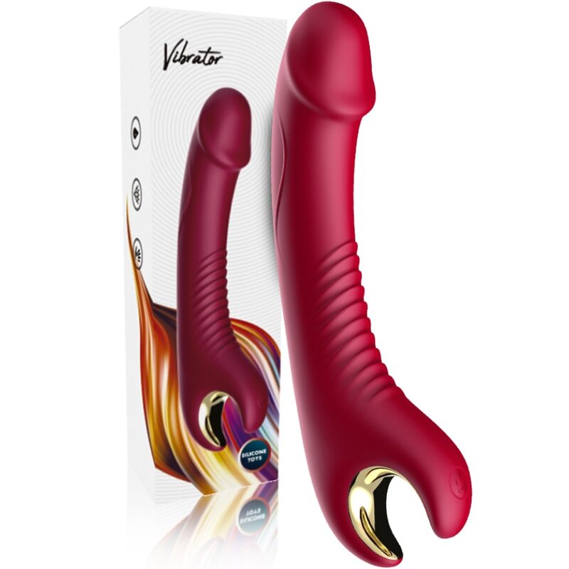 ARMONY - VIBRATORE E ROTATORE PRINCE DILDO ROSSO – Rotatori vibranti – foto 5