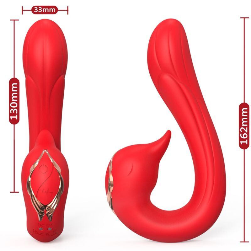 ARMONY - VIBRATORE DELFIN MULTIPOSIZIONE ED EFFETTO CALORE ROSSO – Rotatori vibranti – foto 2