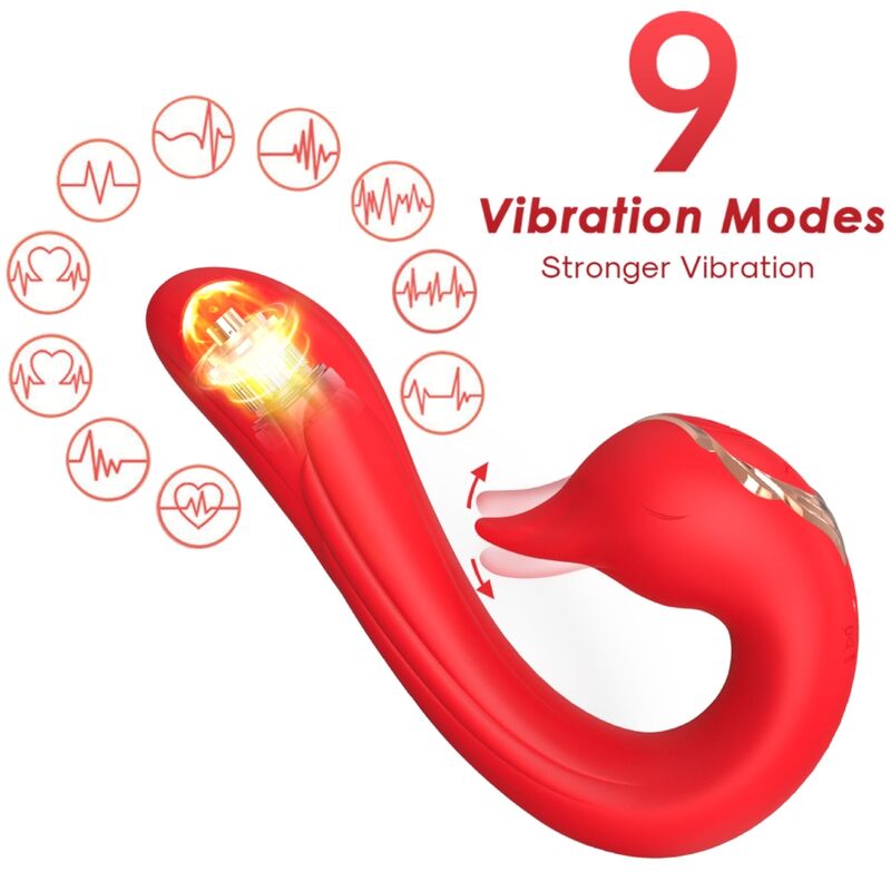 ARMONY - VIBRATORE DELFIN MULTIPOSIZIONE ED EFFETTO CALORE ROSSO – Rotatori vibranti