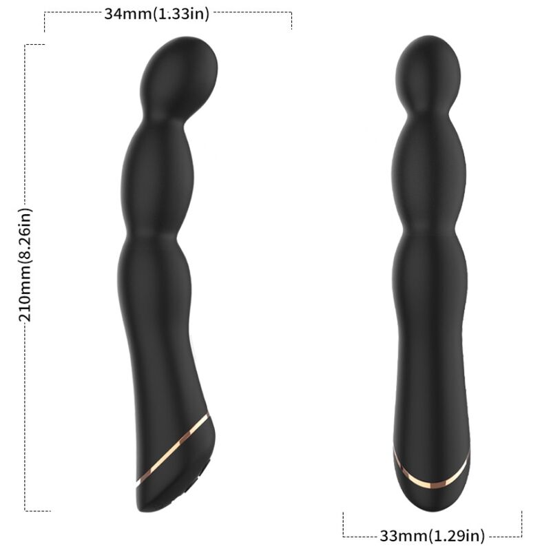 ARMONY - VIBRATORE BAMBU REGOLABILE NERO – Classici vibratori anali o vaginali