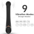 ARMONY - VIBRATORE FALT TESTA IN SILICONE NERO – Classici vibratori anali o vaginali