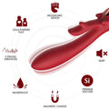 ARMONY - VIBRATORE ELK RABBIT CURVO ROSSO – Vibratori di coniglio