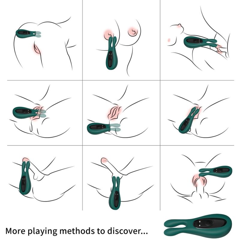 ARMONY - STIMOLATORE E VIBRATORE CONIGLIO VERDE – Per il clitoride – foto 2