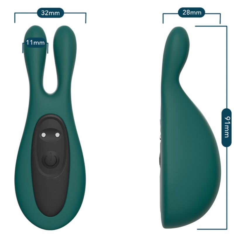ARMONY - STIMOLATORE E VIBRATORE CONIGLIO VERDE – Per il clitoride – foto 4