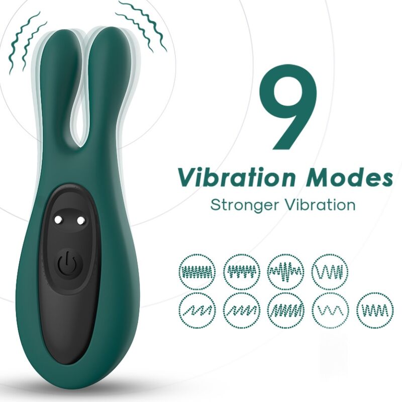 ARMONY - STIMOLATORE E VIBRATORE CONIGLIO VERDE – Per il clitoride