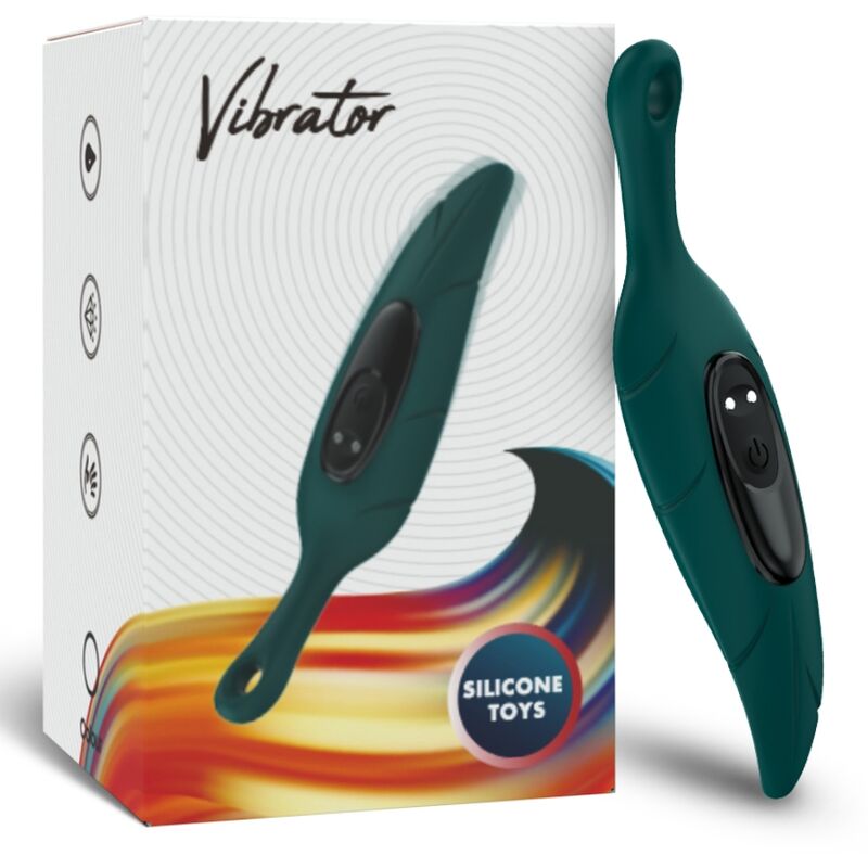 ARMONY - STIMOLATORE E VIBRATORE VERDE FOGLIA – Per il clitoride – foto 5