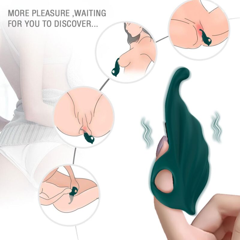 ARMONY - STIMOLATORE E VIBRATORE PER DITA VERDE – Per il clitoride