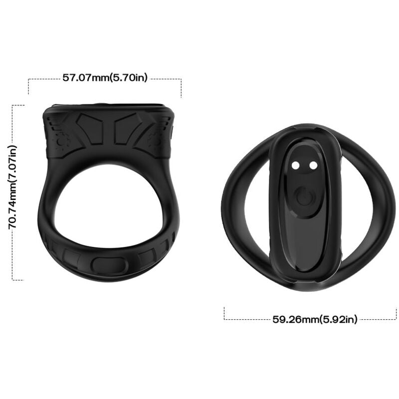 ARMONY - ANELLO VIBRATORE E MULTIPOSIZIONE NERO – Cockring con vibrazione – foto 4