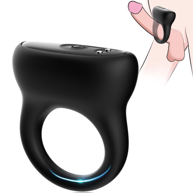 ARMONY - ANELLO VIBRATORE NERO – Cockring con vibrazione