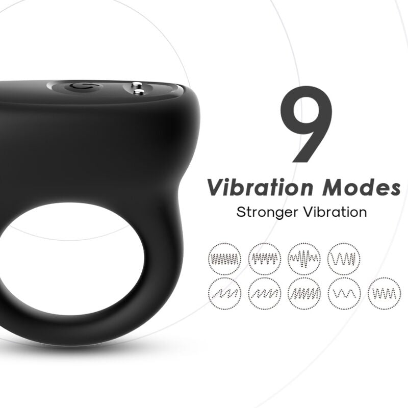 ARMONY - ANELLO VIBRATORE NERO – Cockring con vibrazione – foto 4