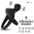 ARMONY - ANELLO VIBRATORE RABBIT NERO – Cockring con vibrazione