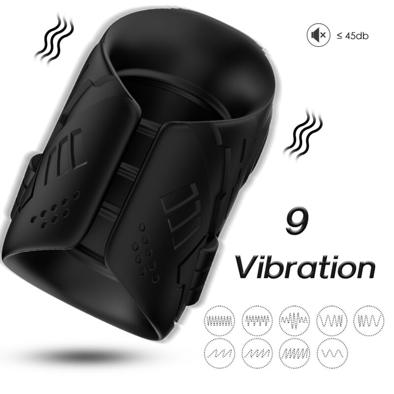 ARMONY - MASTURBATORE E VIBRATORE NERO – Masturbatore automatico