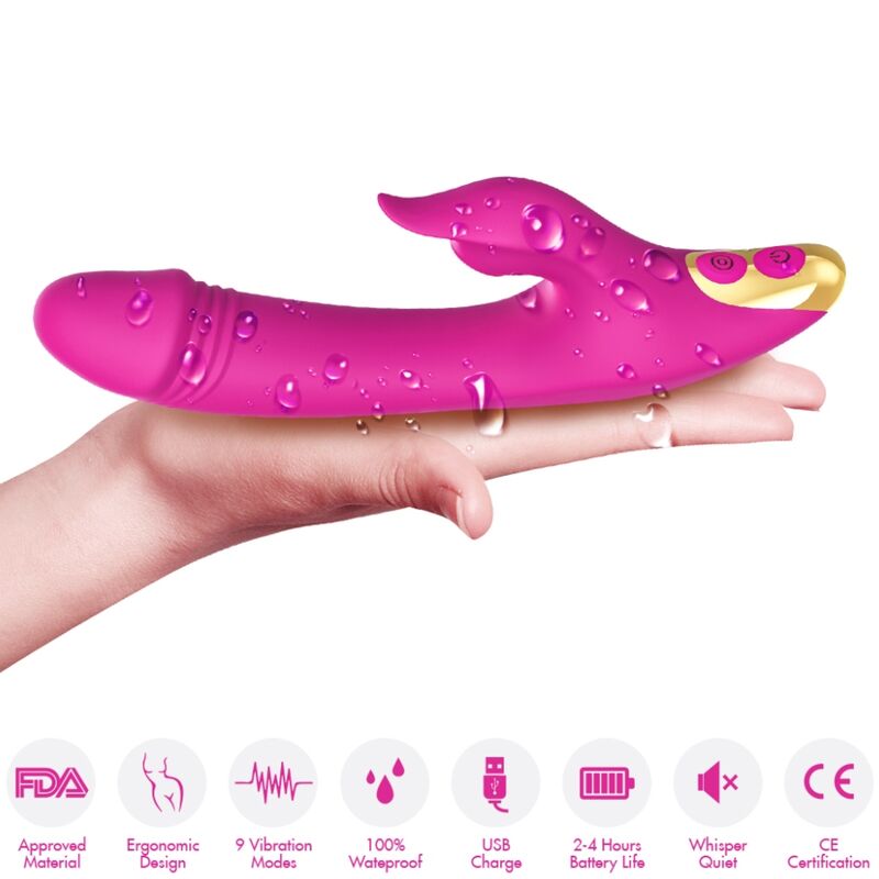 ARMONY - VENTOSA PER CLITORIDE E PUNTO G FUCSIA – Stimolatore dell'aria nessuna vibrazione – foto 3
