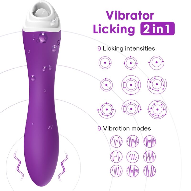 ARMONY - FAIRYLAND LECCATA CLIT VIBRANTE E VIBRATORE VIOLA – Stimolatore d'aria con vibrazione – foto 2
