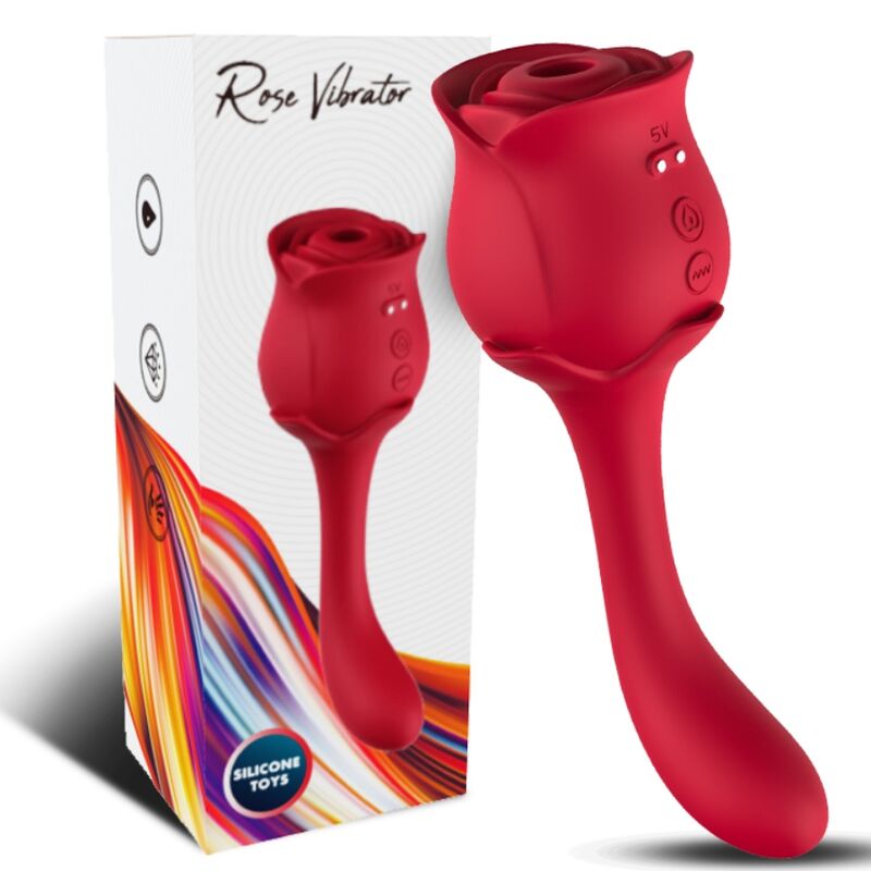 ARMONY - ROSELOVER CLITORIDE ASPIRATORE E STIMOLATORE ROSSO – Stimolatore d'aria con vibrazione