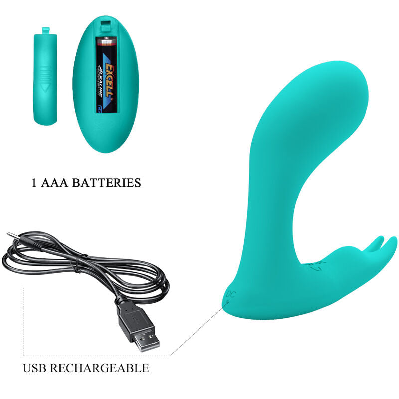 PRETTY LOVE - TELECOMANDO IDABELLE VIBRAZIONE E PULSAZIONE BLU – Telecomando – foto 5