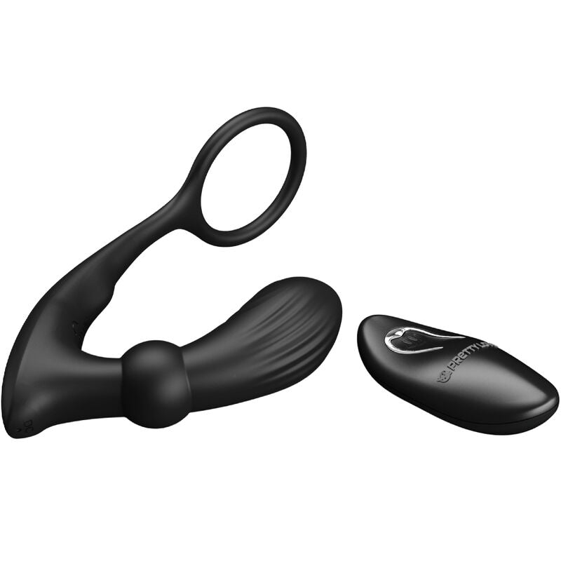 PRETTY LOVE - ANELLO ANALE E VIBRATORE WARREN BLACK – Vibratori anali – foto 3