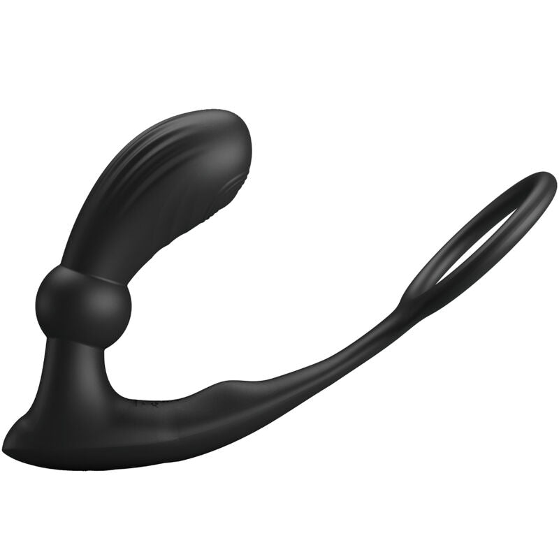 PRETTY LOVE - ANELLO ANALE E VIBRATORE WARREN BLACK – Vibratori anali – foto 2
