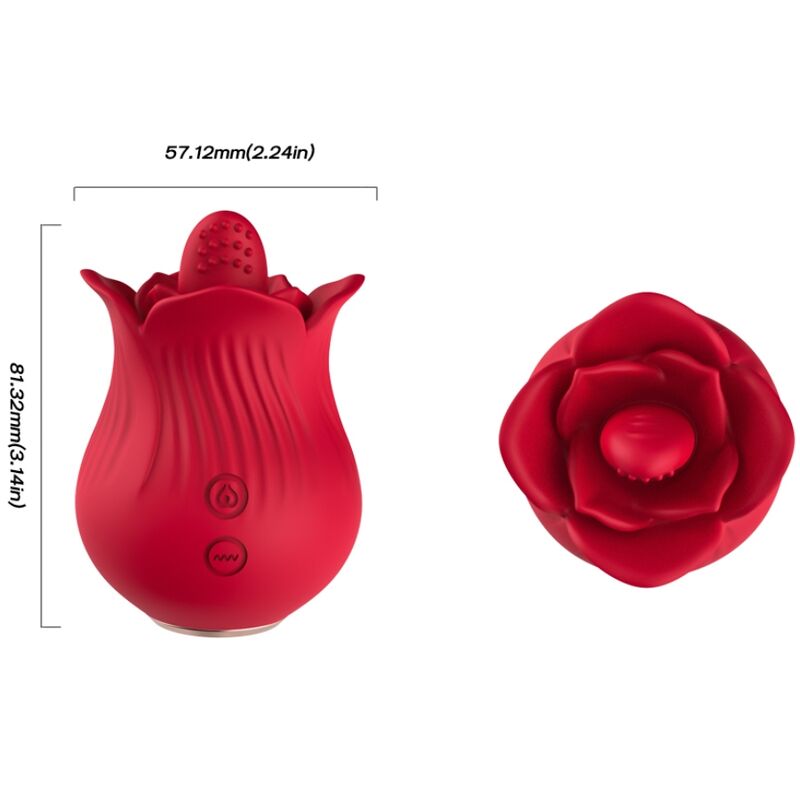 ARMONY - VIBRATORE E STIMOLATORE ROSA ROSSO – Stimolatore d'aria con vibrazione – foto 4