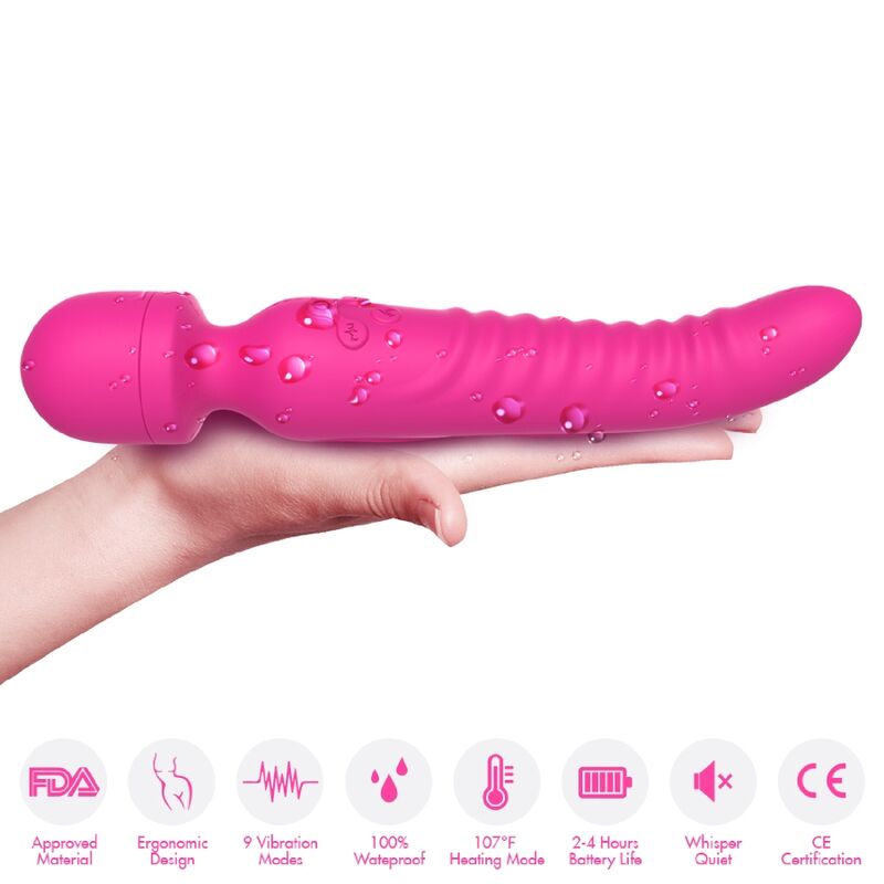ARMONY - MISSION MASSAGGIATORE E VIBRATORE EFFETTO CALORE FUCSIA – Per il clitoride – foto 3