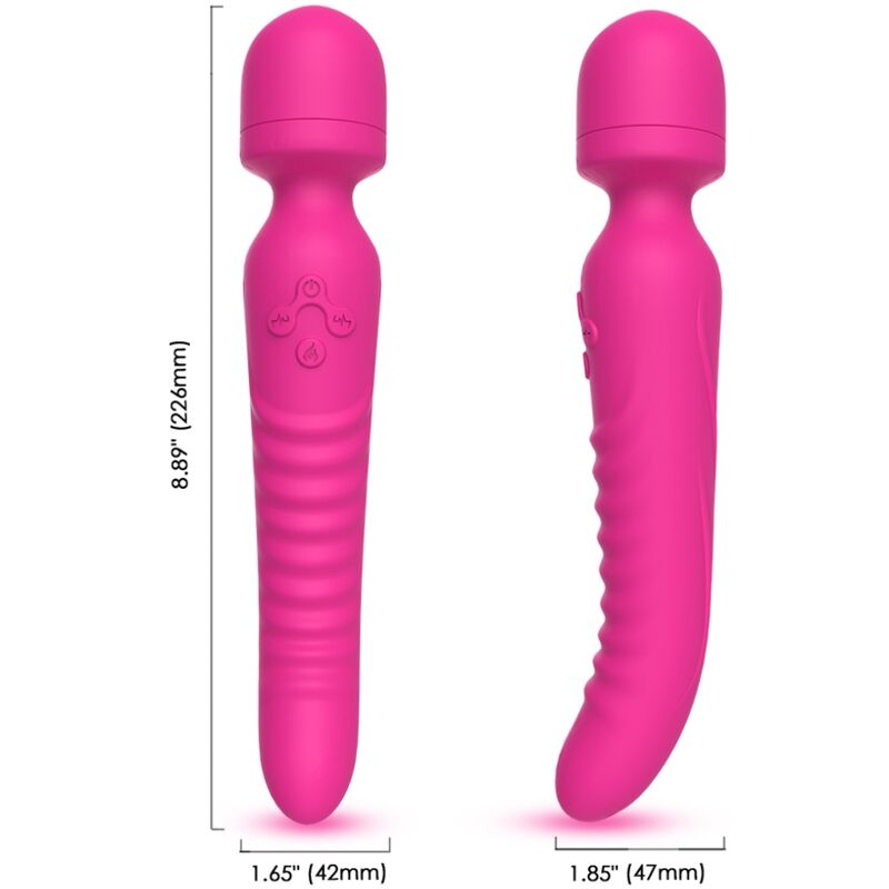 ARMONY - MISSION MASSAGGIATORE E VIBRATORE EFFETTO CALORE FUCSIA – Per il clitoride