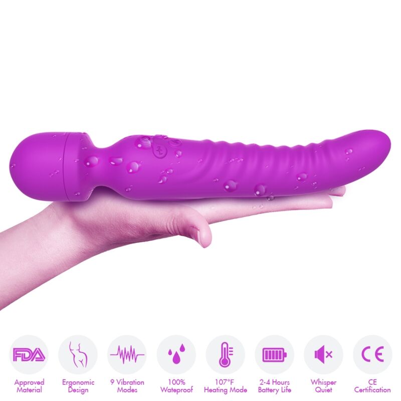 ARMONY - MASSAGGIATORE E VIBRATORE MISSION EFFETTO CALORE VIOLA – Per il clitoride – foto 3