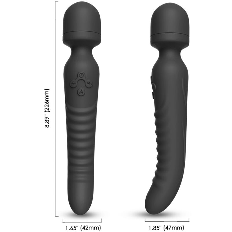 ARMONY - MASSAGGIATORE E VIBRATORE MISSION EFFETTO CALORE NERO – Per il clitoride – foto 2