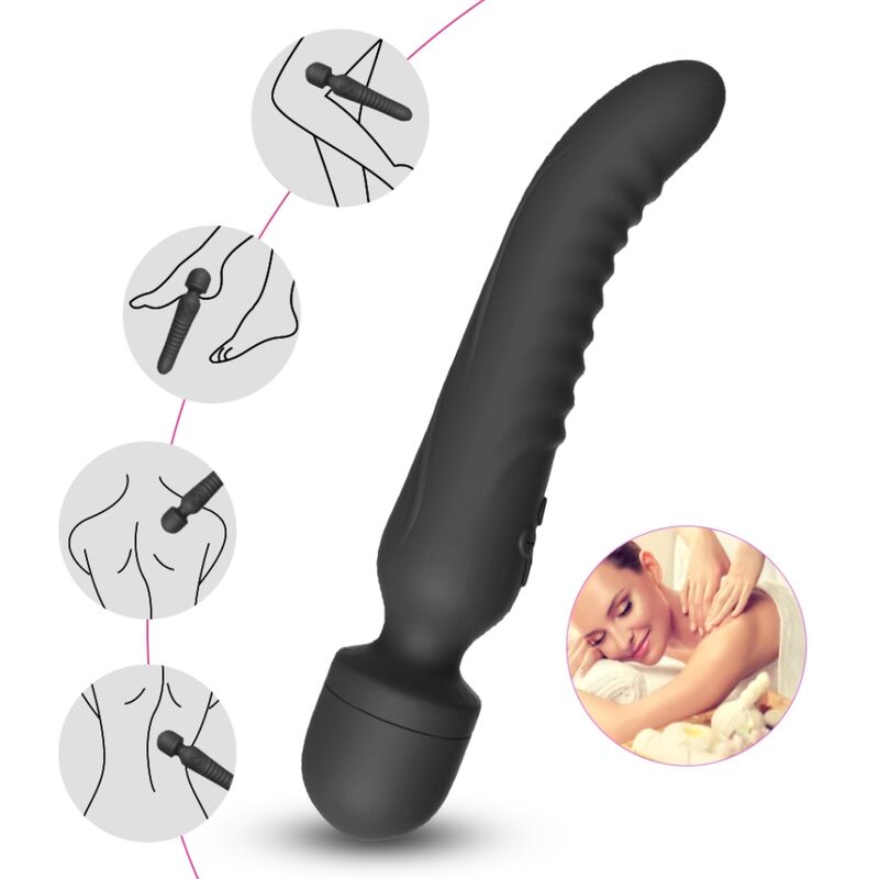 ARMONY - MASSAGGIATORE E VIBRATORE MISSION EFFETTO CALORE NERO – Per il clitoride