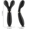 ARMONY - MASSAGGIATORE E VIBRATORE Y-WAND DOPPIA TESTA NERO – Per il clitoride