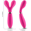 ARMONY - MASSAGGIATORE E VIBRATORE A Y-WAND DOPPIA TESTA FUCSIA – Per il clitoride