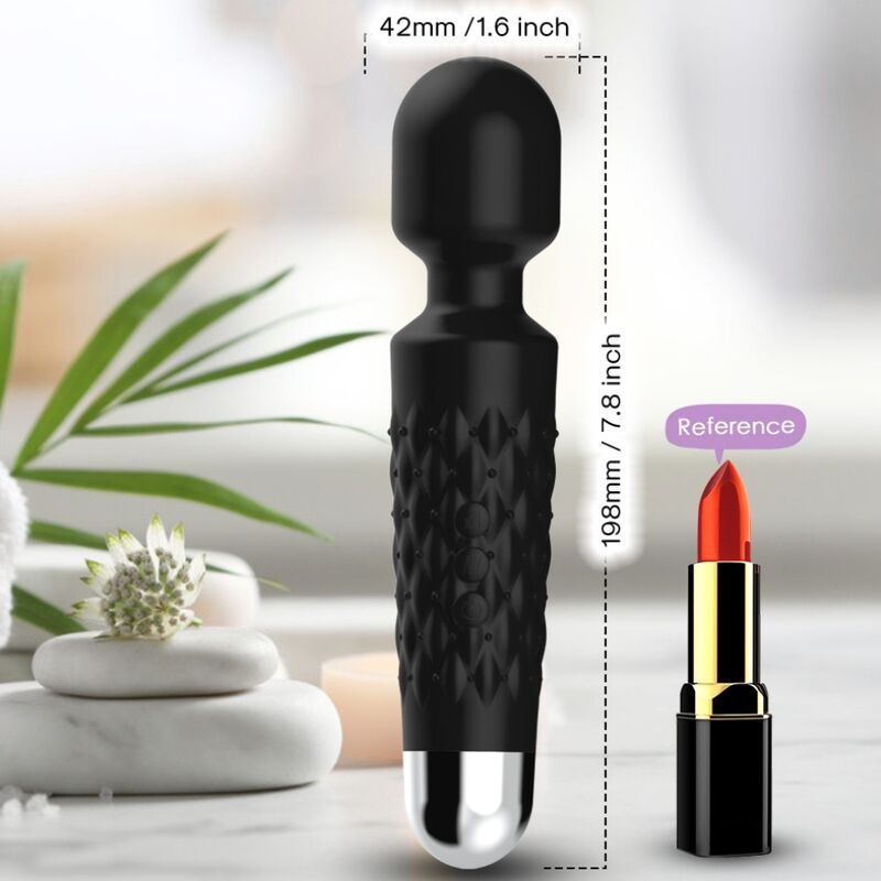 ARMONY - MASSAGGIATORE E VIBRATORE POSTINO TESTA SUPER FLESSIBILE NERA – Per il clitoride – foto 2