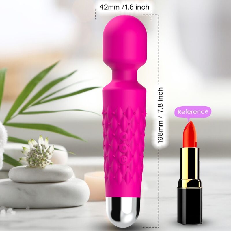 ARMONY - MASSAGGIATORE E VIBRATORE POSTINO TESTA SUPER FLESSIBILE FUCSIA – Per il clitoride – foto 2
