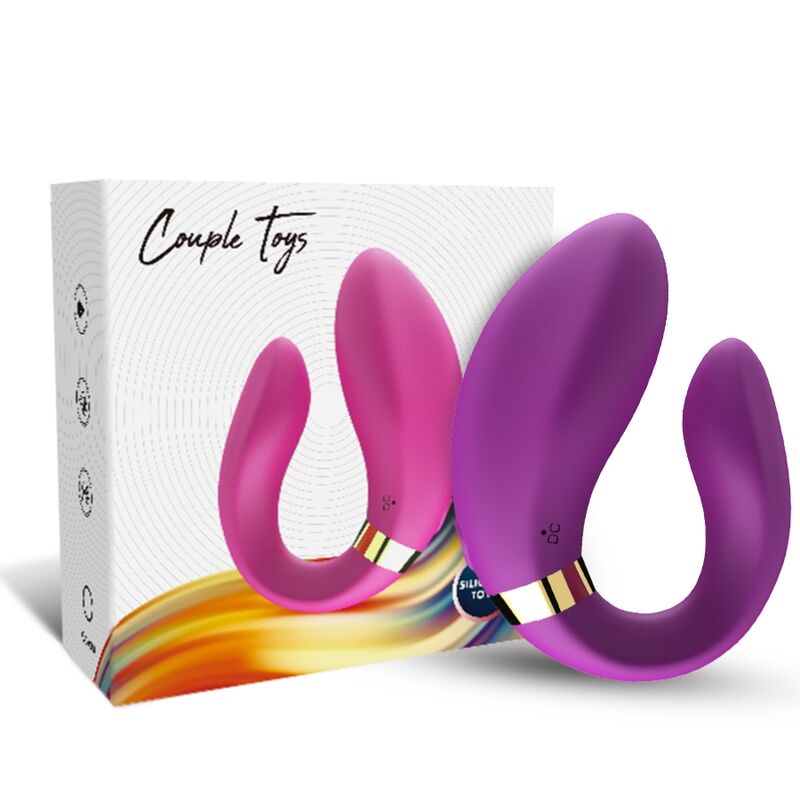 ARMONY - VIBRATORE A MEZZALUNA PER COPPIA TELECOMANDO VIOLA – Vibratore per coppie UD – foto 4