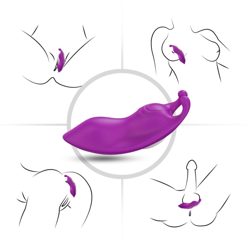 ARMONY - MUTANDINE INDOSSABILI HONEYBEE VIBRATORE G-SPOT REMOTE CONTROL VIOLA – Per il clitoride – foto 5