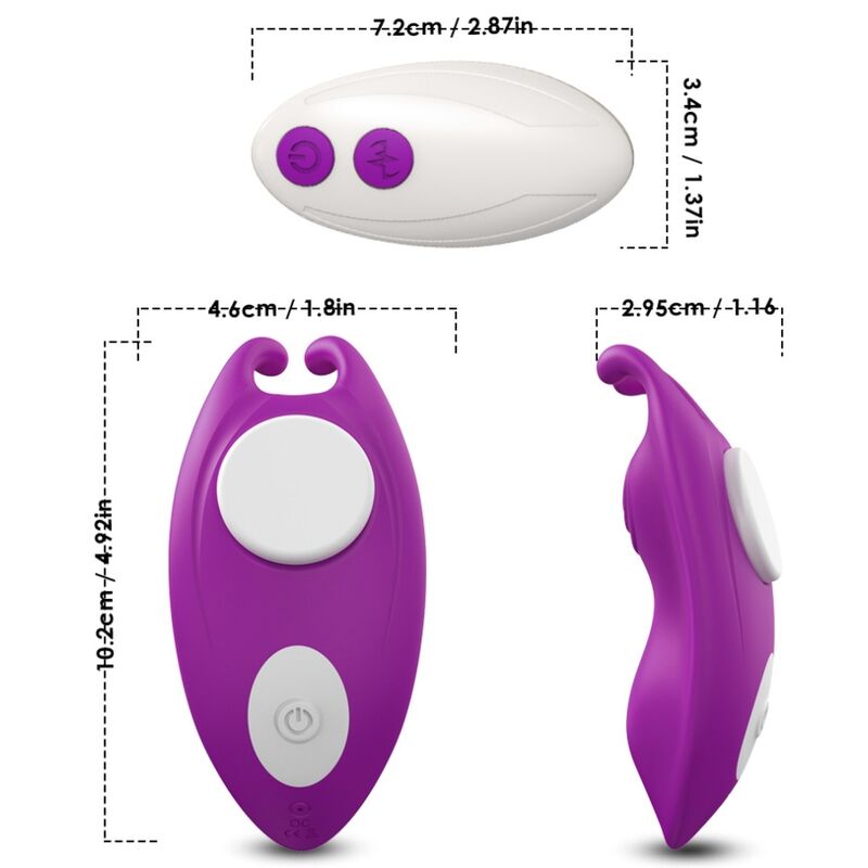 ARMONY - MUTANDINE INDOSSABILI HONEYBEE VIBRATORE G-SPOT REMOTE CONTROL VIOLA – Per il clitoride – foto 4