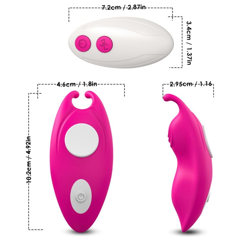 ARMONY - MUTANDINA INDOSSABILE HONEYBEE VIBRATORE G-SPOT REMOTE CONTROL FUCSIA – Per il clitoride – foto 4