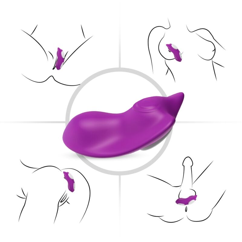 ARMONY - MUTANDINA INDOSSABILE CON VIBRATORE TELECOMANDO VIOLA – Per il clitoride – foto 2