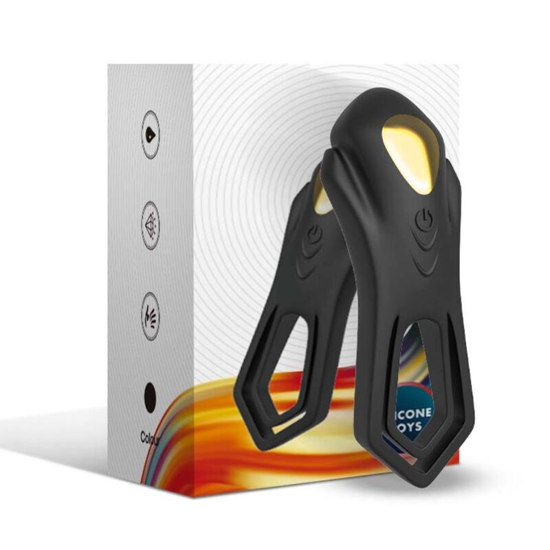 ARMONY - TELECOMANDO VIBRATORE ROADSTER DOPPIO ANELLO NERO – Cockring con vibrazione – foto 4
