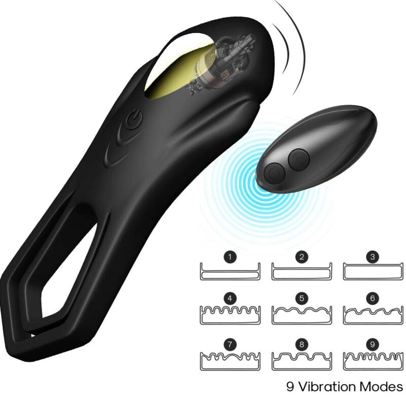 ARMONY - TELECOMANDO VIBRATORE ROADSTER DOPPIO ANELLO NERO – Cockring con vibrazione