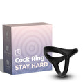 ARMONY - ANELLO TRESOR DOPPIO IN SILICONE NERO – Cockring senza vibrazione