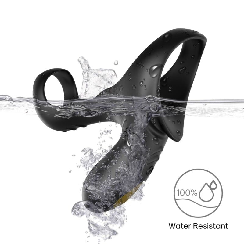 ARMONY - ANELLO VIBRATORE DOPPIO RANGER PER COPPIA NERO – Cockring con vibrazione – foto 3