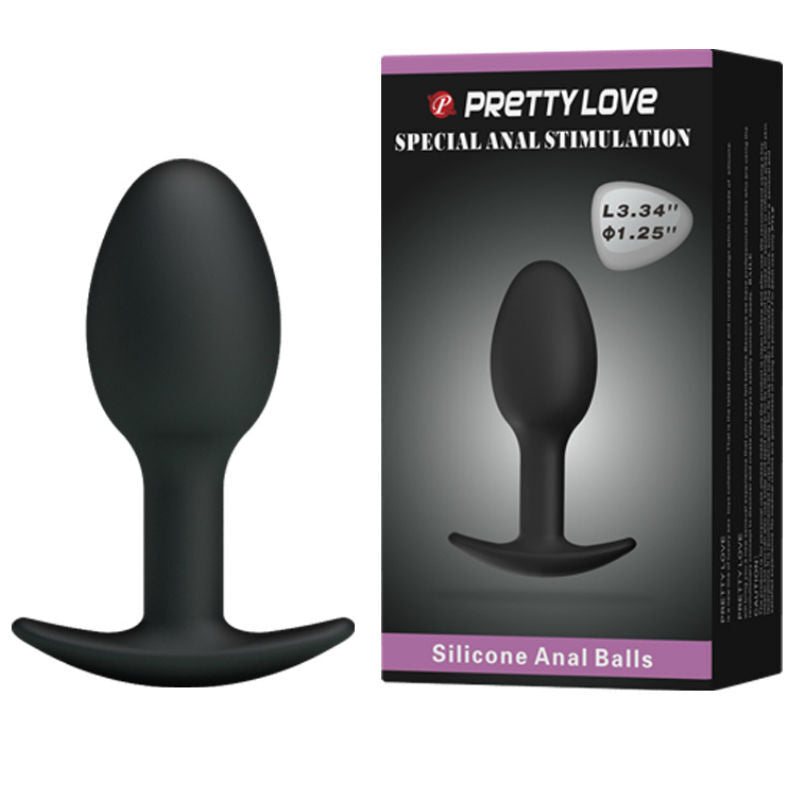 PRETTY LOVE - PLUG ANALE IN SILICONE 6.5 CM NERO – Tappi anali – foto 2