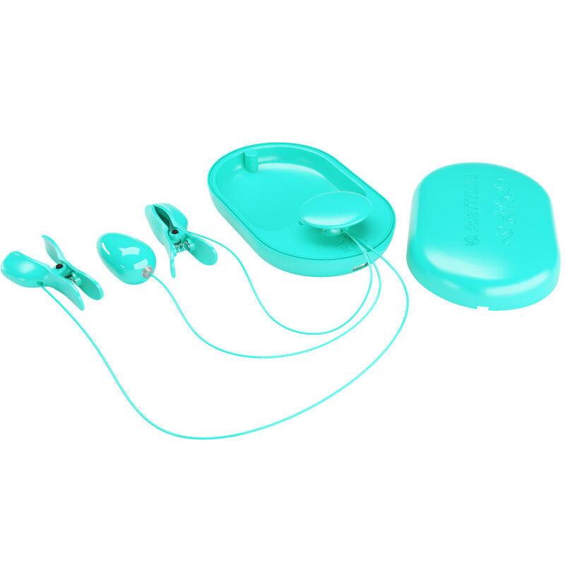 PRETTY LOVE - SCATOLA A SORPRESA PINZETTE PER ELETTROSTIMOLAZIONE BLU – Elettrostimolazione – foto 4