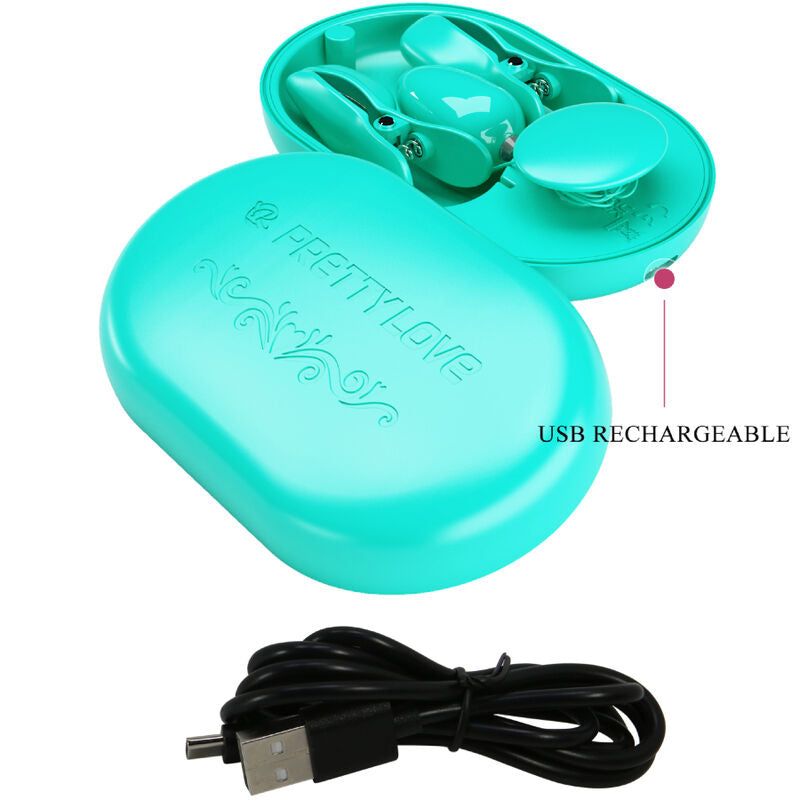 PRETTY LOVE - SCATOLA A SORPRESA PINZETTE PER ELETTROSTIMOLAZIONE BLU – Elettrostimolazione – foto 6