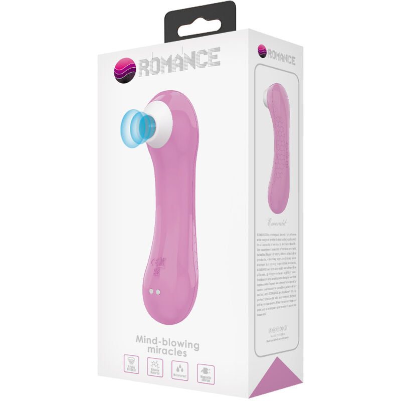 ROMANCE - ASPIRAZIONE CLITORIDE ROSA SMERALDO – Stimolatore dell'aria nessuna vibrazione – foto 7