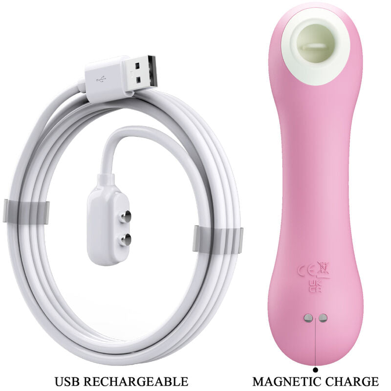 ROMANCE - ASPIRAZIONE CLITORIDE ROSA SMERALDO – Stimolatore dell'aria nessuna vibrazione – foto 5