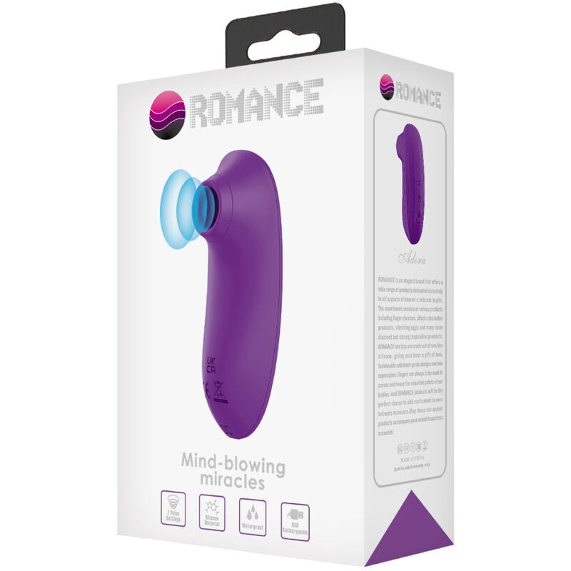 ROMANCE - ADORA MINI VIOLET CLITORIS SUCKER – Stimolatore dell'aria nessuna vibrazione – foto 7