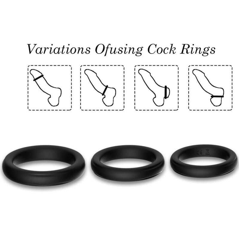 ARMONY - ANELLO TRIPLO IN SILICONE LUMINOSO – Cockring senza vibrazione – foto 5